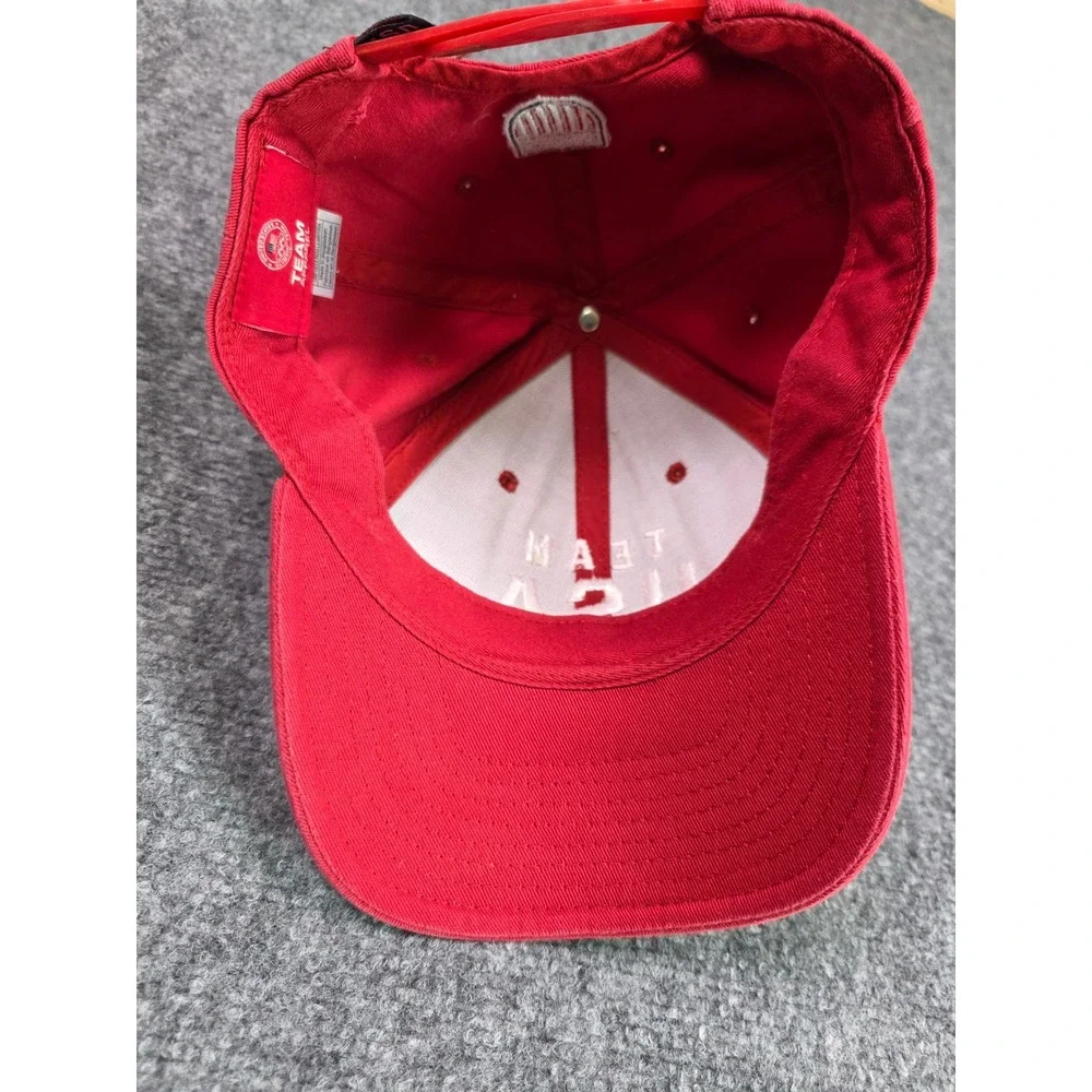 Team USA Olympic Apparel Hat Adult OSFM Red Snapback Baseball Cap‎ Embroidery